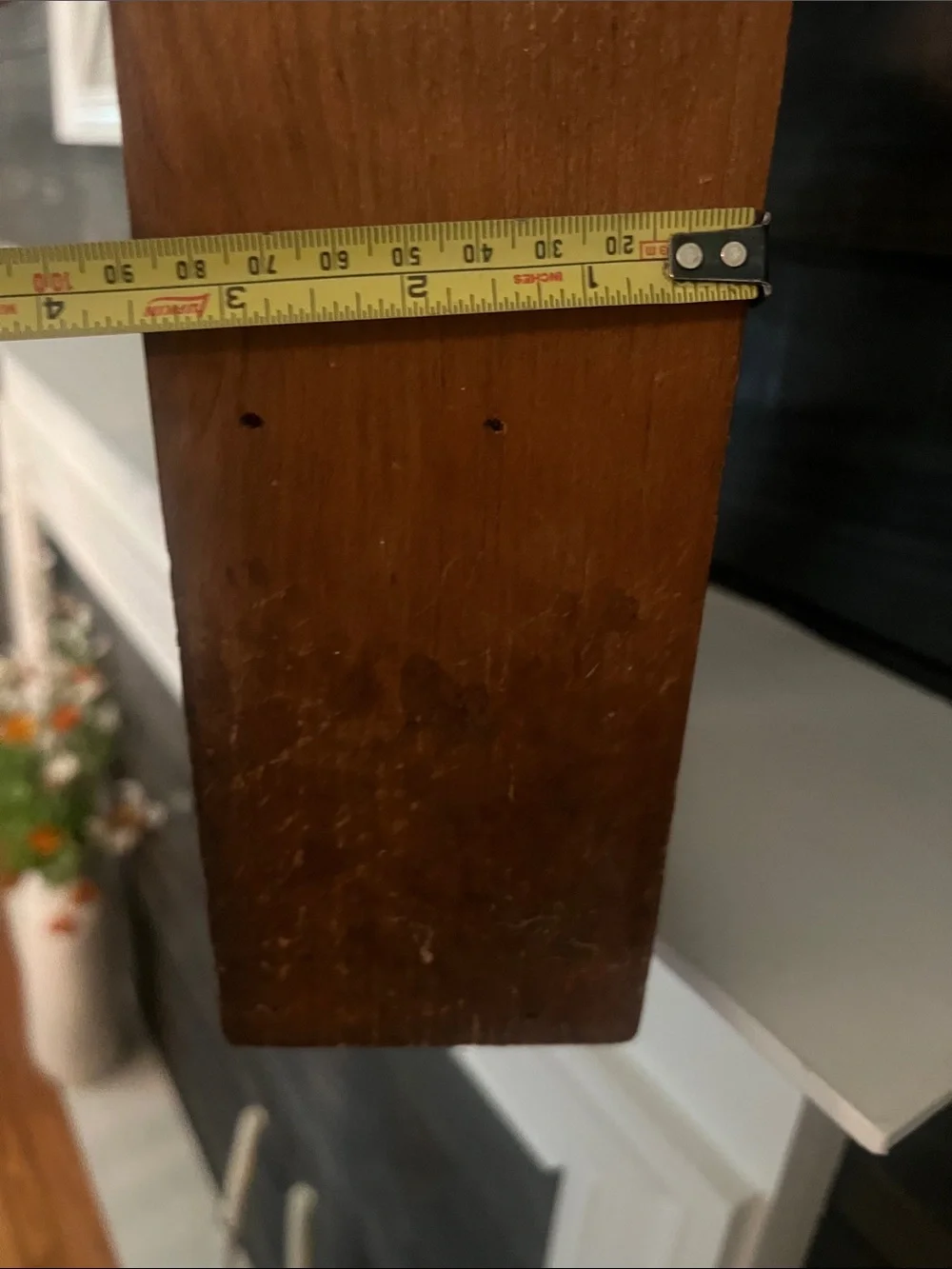 Large Vintage Rustic Brown Wooden House Shelf Wall Decor - Brown 1980’s country